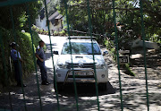 Police control access to Crawford's Beach Lodge in Chintsa after a German tourist who stayed at the resort tested positive for the coronavirus.