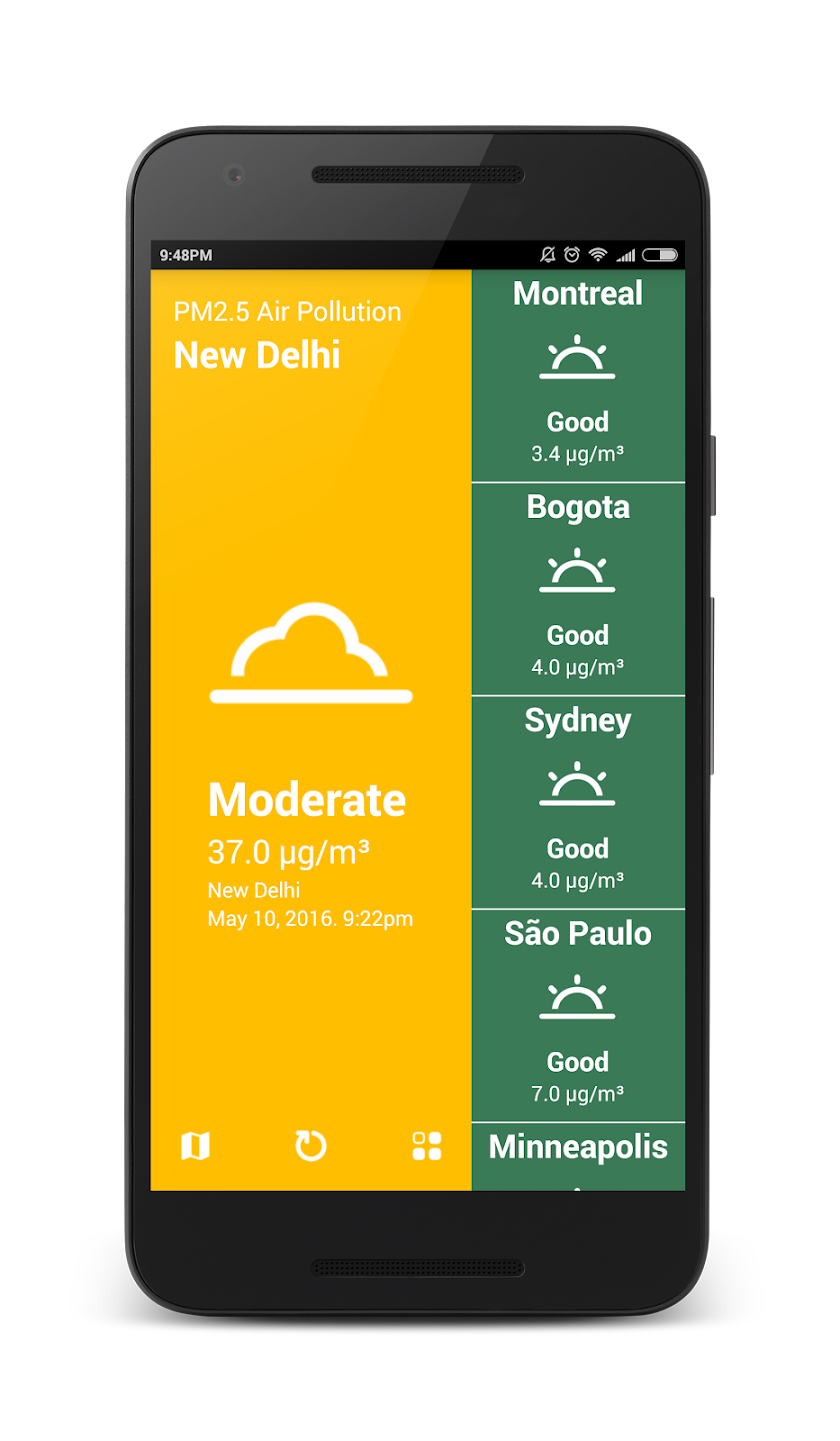 Air Pollution: Delhi vs World Screen 1