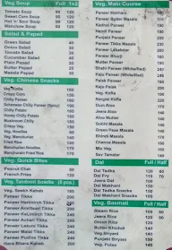 Desi Zayka menu 1