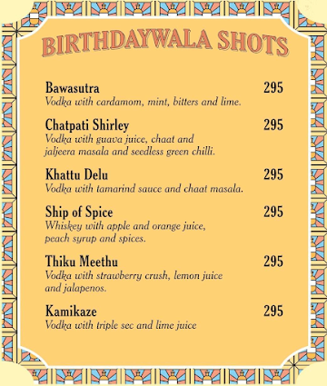 SodaBottleOpenerWala menu 