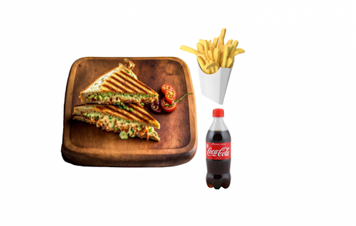 Chicken Keema Cheese Sandwich Combo