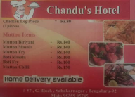 Chandu's Family Restaurant menu 3