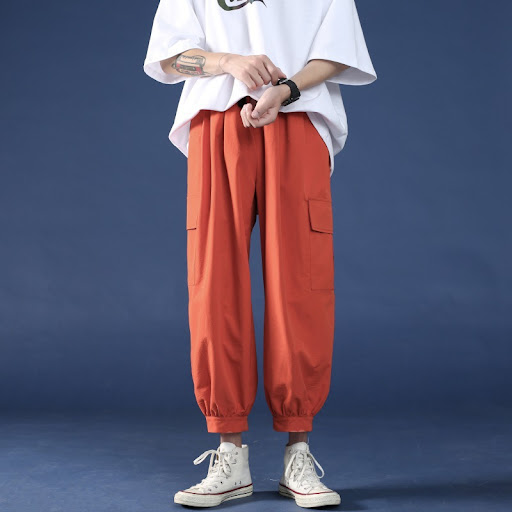 Title 4, Mens Overalls Wide-leg Straight Cropped Trouse...
