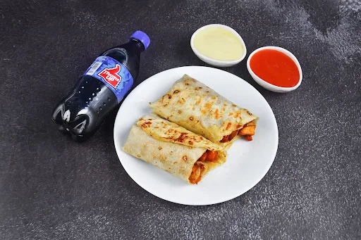 Special Chicken Shawarma With Thums Up 250ml