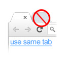 Open link in same tab, pop-up as tab