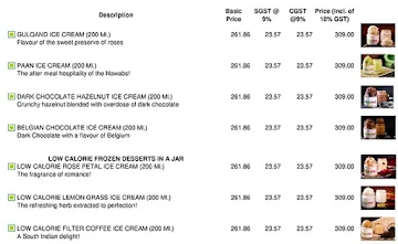 Orchard Fresh Natural Icecreams menu 