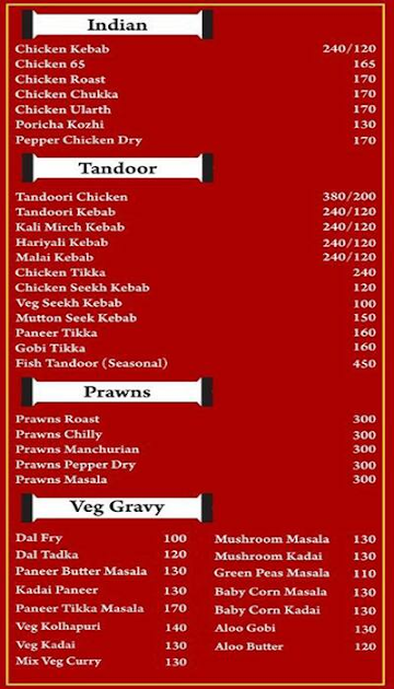 Foodiez Family Restaurant menu 