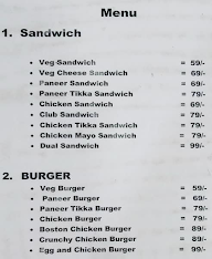 The Snacky Zone Eats & Shakes menu 1