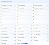 Chaap Chobara menu 2