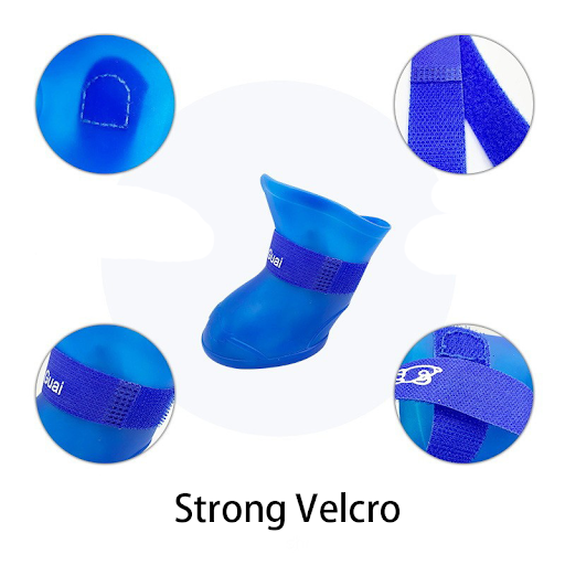 Pet Silicone Rain Shoes Anti-dirty Non-slip Waterproof Dog Shoes Soft Sole Footwear Small Dogs and Cats Teddy Rain Shoes