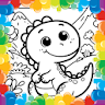Kids coloring pages for kids icon