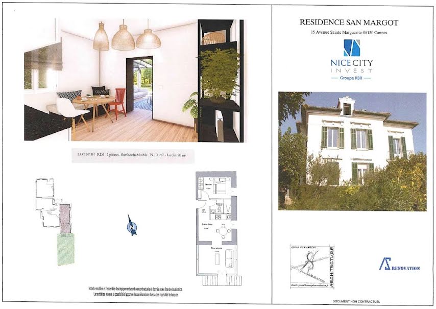 Vente appartement 2 pièces 39.76 m² à Cannes (06400), 316 955 €