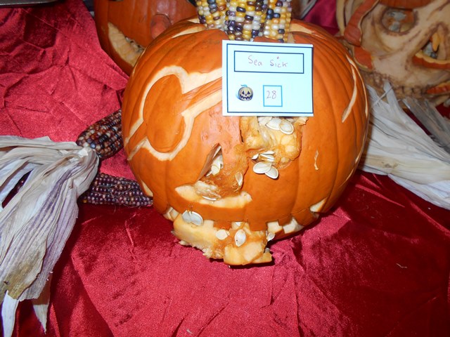 Another pumpkin carving from Queen Mary2