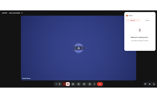 Foxsuite AI Notetaker screenshot 1