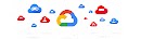 Logotipo do Google Cloud e controles do console de jogos