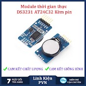 Module Thời Gian Thực Ds3231 + Rom At24C02 Kèm Pin