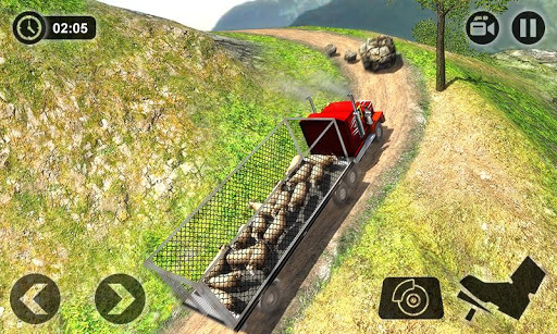 Offroad Farm Animal Truck Driving Game 2018