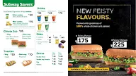 Subway menu 8