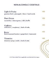 AMADEO By Oberoi menu 1