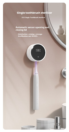 Title 5, USB Wall-mounted Toothbrush Sterilizer with Ind...