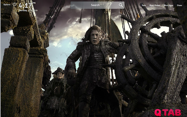 Pirates of the Caribbean Wallpapers New Tab