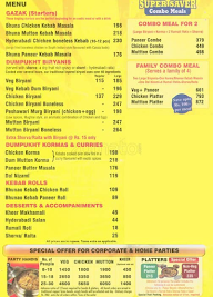 Viva Hyderabad menu 1