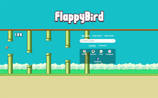 Flappy Bird Classic New Tab