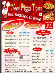 New Pizza Town menu 1