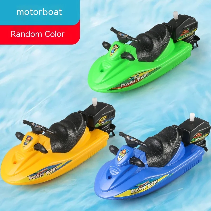 Jouets de bain d'été pour bébés, bateau de couleur et cognition, yacht, hors-bord, voilier, bateau à moteur, jeux d'eau amusants.