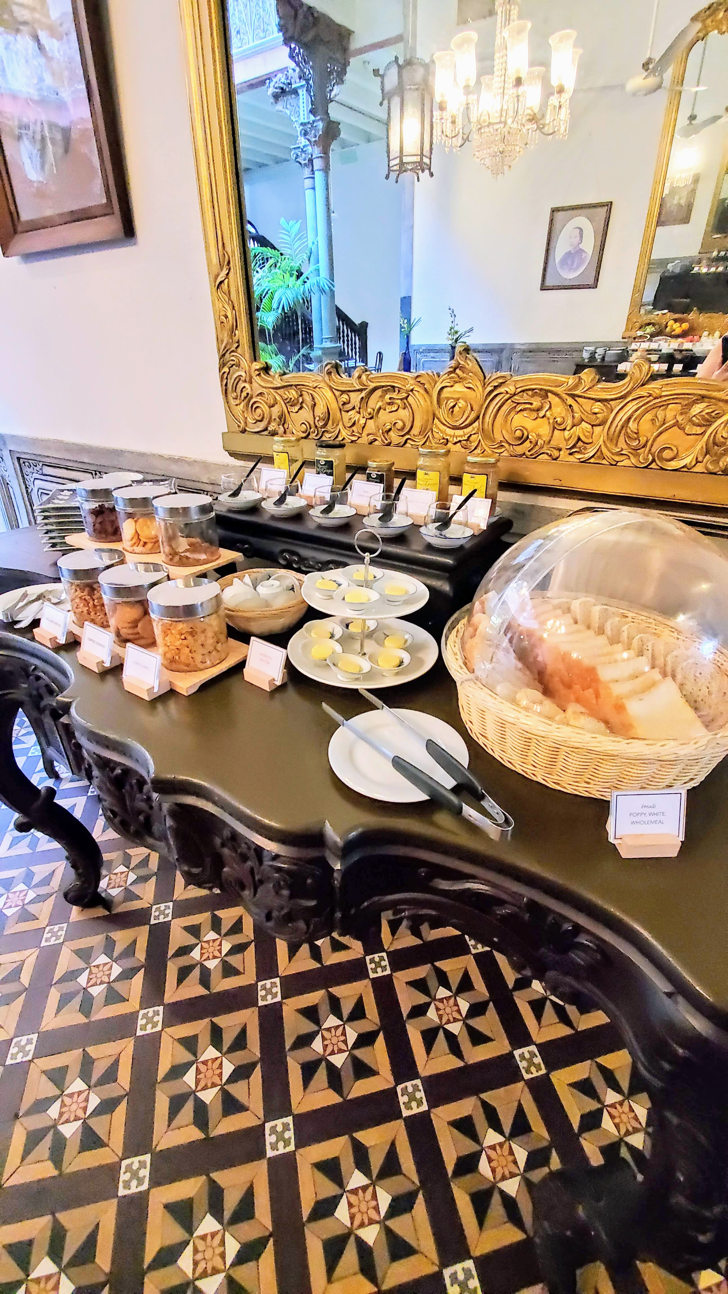 Staying at the Cheong Fatt Tze Blue Mansion in Penang, breakfast buffet