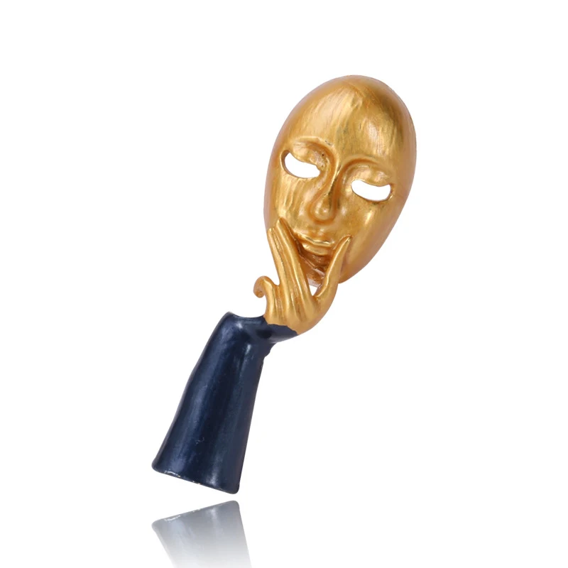 Title 6, Gezichtsmasker Denker Emaille Olie Druppel Broc...