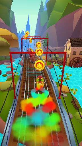 Subway Surfers [MOD] - Run and jump on the train track