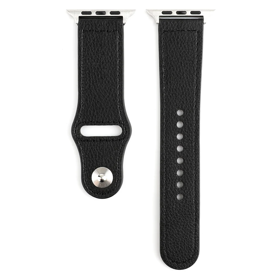 Kompatybilny pasek sportowy skórzany do Apple Watch