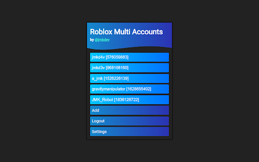 Roblox Multi Accounts