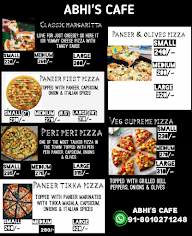 Abhi's Cafe menu 1