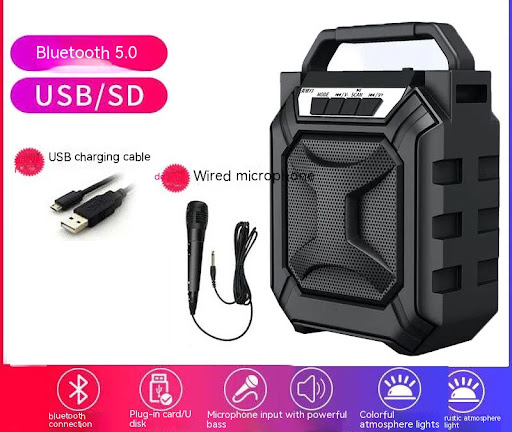 Title 2, Outdoor Bluetooth Speaker Portable Wireless Rad...