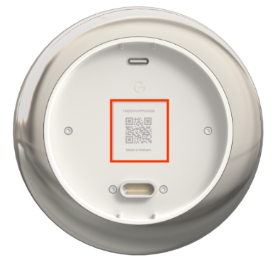 learning thermostat qr code