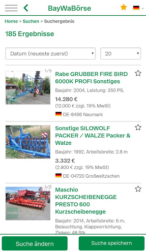 Screenshot BayWaBörse