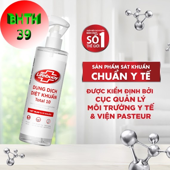 Dung Dịch Diệt Khuẩn Lifebuoy / Gel Rửa Tay Khô Lifebuoy Chai Có Vòi 330Ml