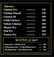 MBA Biryani menu 1