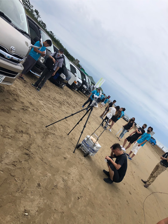 ハイエースバンの正面写真・200CustomStyle.com・不正改造車保存会・千里浜ジョイントミーティングに関するカスタム事例の投稿画像4枚目