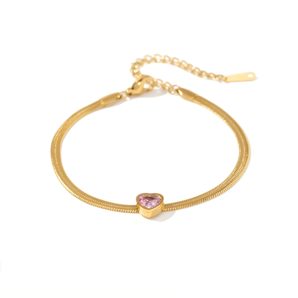 Damesarmband, Franse stijl, 18K verguld roestvrij staal, past overal bij, modieus en elegant accessoire.
