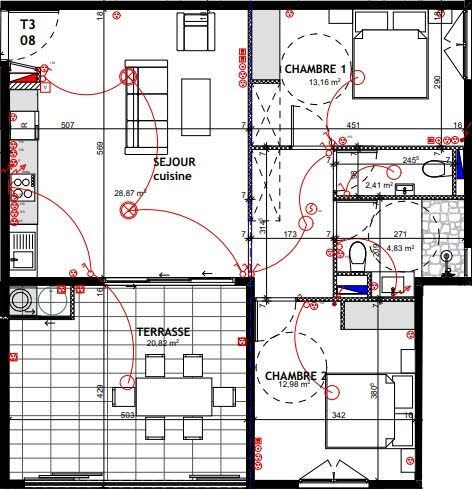 Vente appartement 3 pièces 67.77 m² à Fort de france (97200), 318 500 €