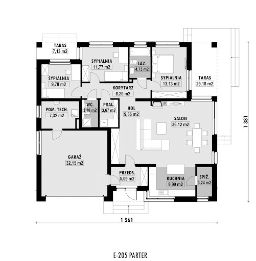 E-205 - Rzut parteru