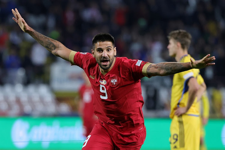 Aleksandar Mitrović is Serbia’s all-time top scorer. Picture: GETTY IMAGES/SRDJAN STEVANOVIC