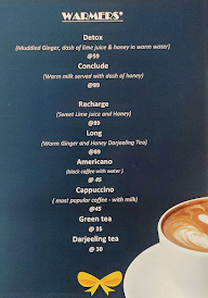 London Lounge menu 1