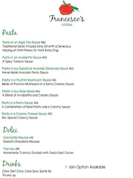 Francesco's Pizzeria menu 1