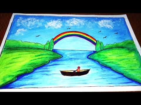 Featured image of post Easy Scenery Easy Rainbow Drawing : How to draw a rainbow | rainbow easy draw tutorial.