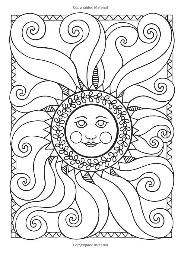 Coloring Page Moon And Stars Mandala - 301+ File SVG PNG DXF EPS Free
