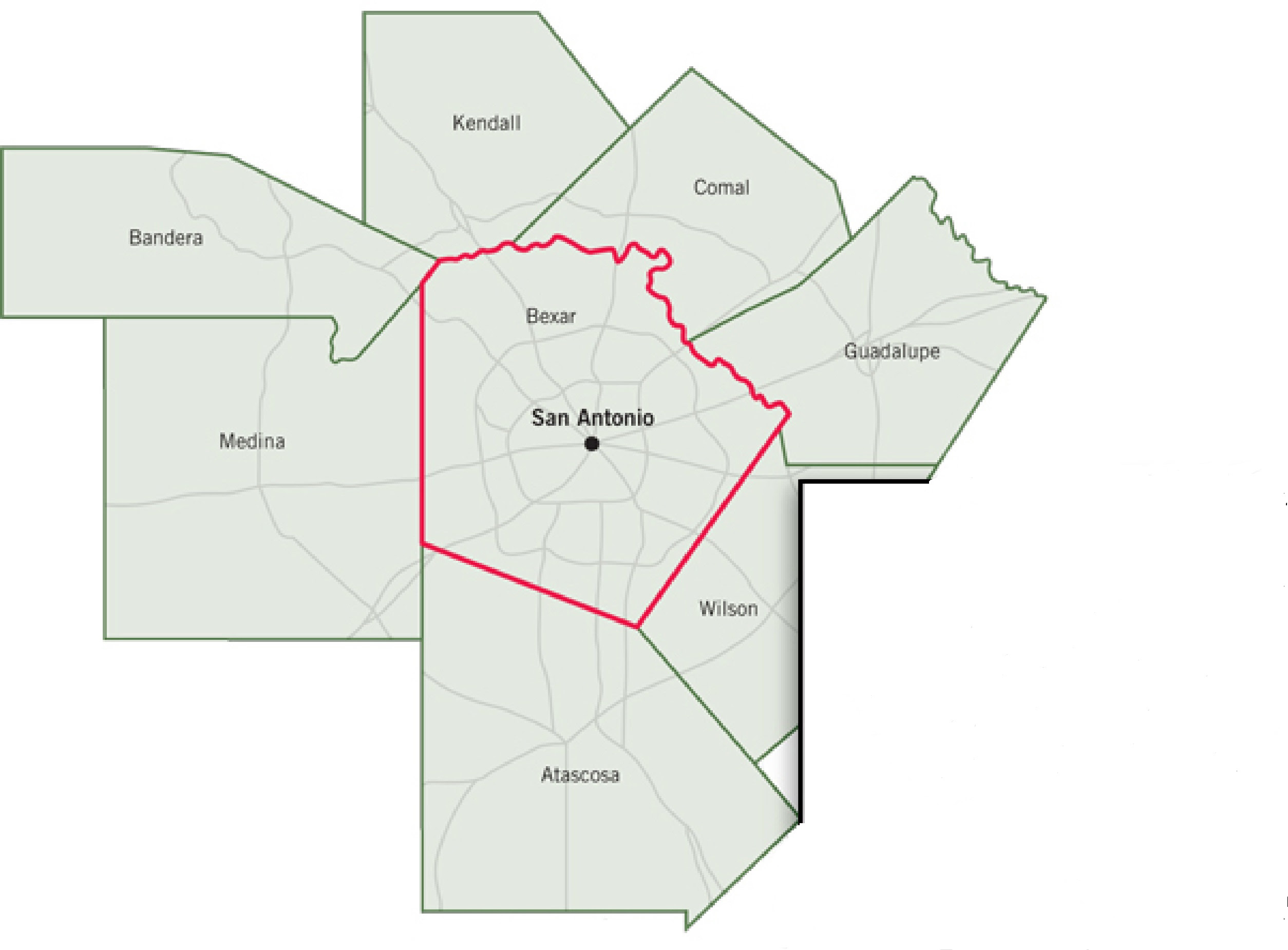 Bexar County Map Gadgets 2018